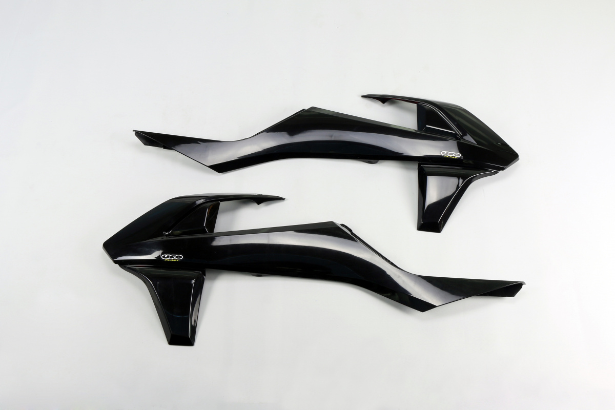 Radiator covers / No SX 250 16 - black - Ktm - REPLICA PLASTICS - KT04061-001 - UFO Plast