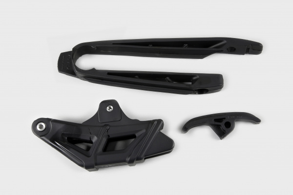 Chain guide+swingarm chain slider - black - Ktm - REPLICA PLASTICS - KT04034-001 - UFO Plast