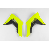 Radiator covers - neon yellow - Honda - REPLICA PLASTICS - HO04682-DFLU - UFO Plast