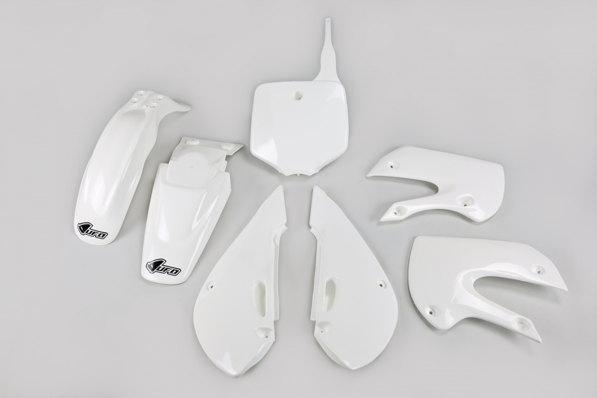 Plastic Kit white for Kawasaki KLX 110 (2001-09) - REPLICA PLASTICS - KA37002-047 - Ufo Plast