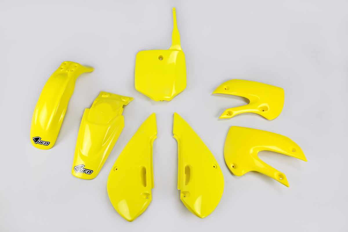 Plastic Kit yellow for Kawasaki KLX 110 (2001-09) - REPLICA PLASTICS - KA37002-102 - Ufo Plast