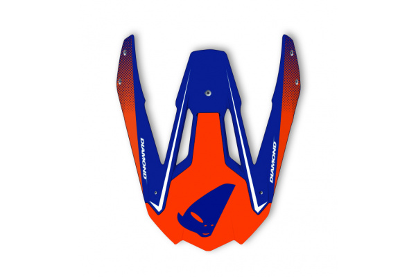 Visor for motocross Diamond helmet blue and red - PROTECTION - HR093 - UFO Plast
