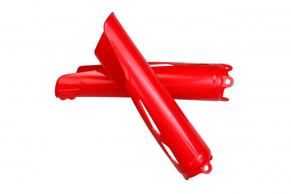 Fork slider protectors - red 070 - Honda - REPLICA PLASTICS - HO04695-070 - UFO Plast