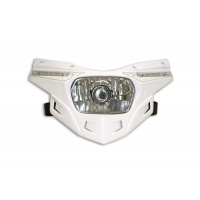 Replacement plastic for motocross Stealth headlight lower part white - Headlight - PF01714-041 - Ufo Plast