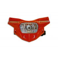 Replacement plastic for motocross Stealth headlight lower part red - Headlight - PF01714-070 - Ufo Plast