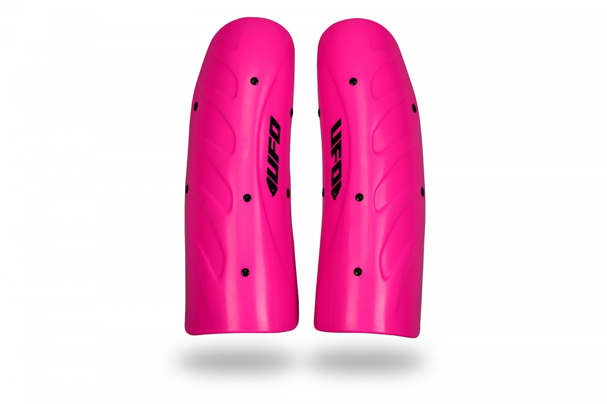 Ski and snowboard Slalom knee shin guard long version pink - Snow - SK09184-P - Ufo Plast