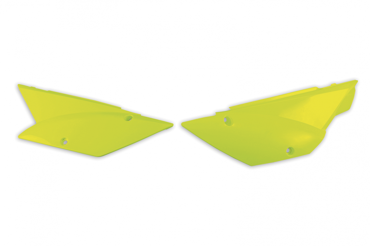 Side panels - neon yellow - Kawasaki - REPLICA PLASTICS - KA04717-DFLU - Ufo Plast