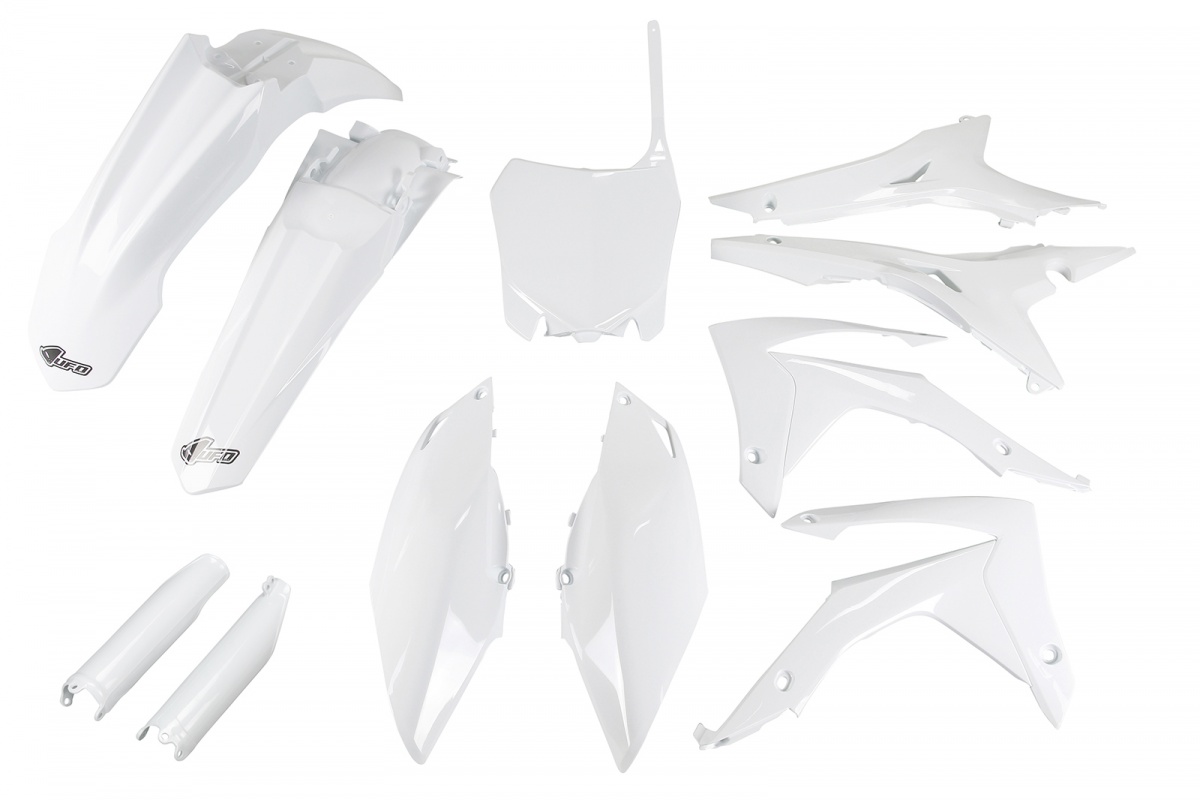 Full plastic kit with airbox cover USA Honda - white - REPLICA PLASTICS - HOKIT122F-041 - UFO Plast