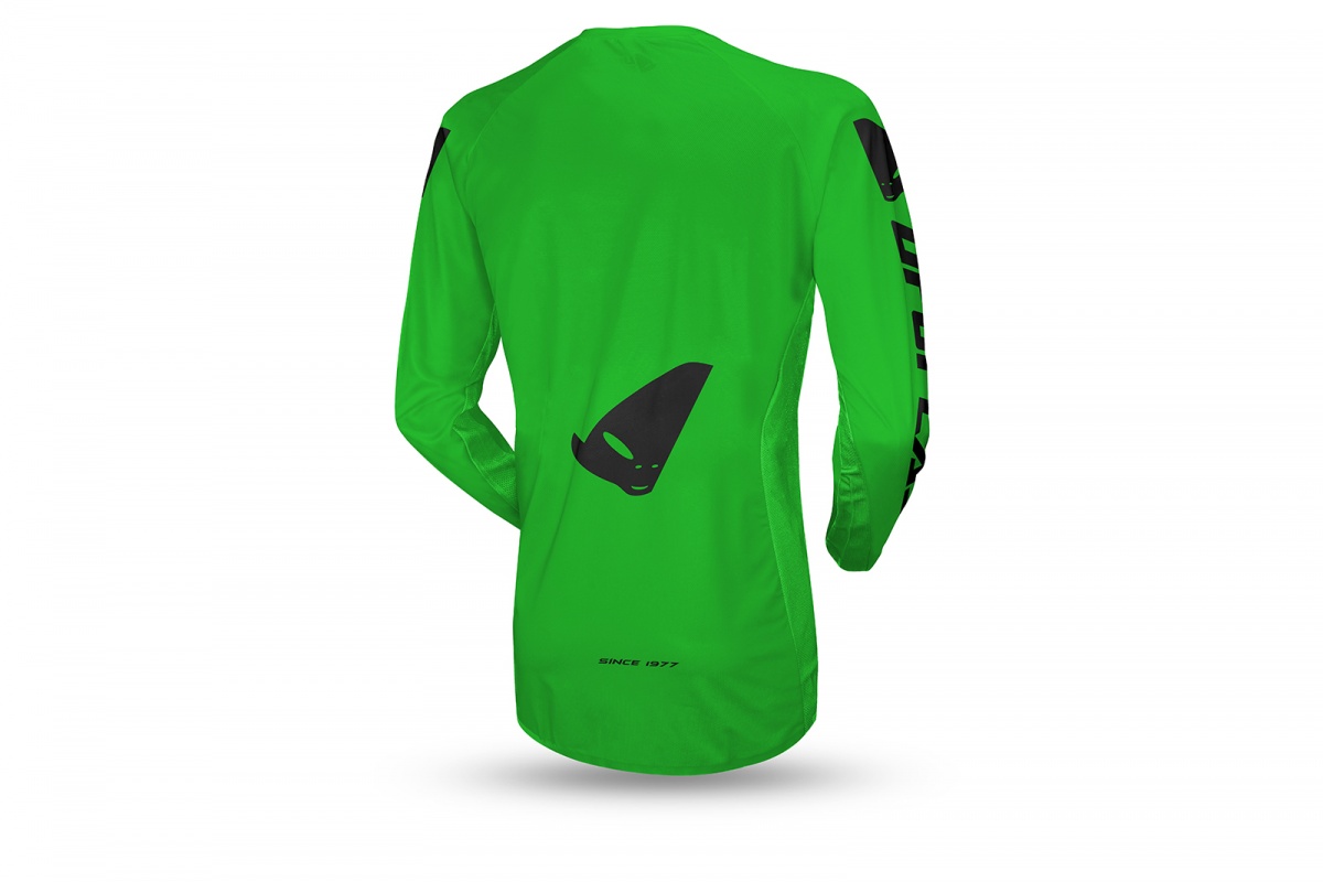 Motocross Radial jersey green - 2023 COLLECTION - MG04527-AFLU - UFO Plast