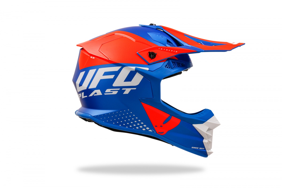 Motocross Intrepid helmet blue and orange - Helmets - HE13400-CF - Ufo Plast