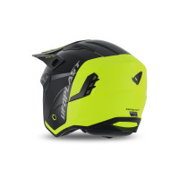 Sheratan cross jet helmet neon yellow and black