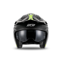 Sheratan cross jet helmet neon yellow and black